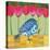 Blue Bird - Tulips-Robbin Rawlings-Stretched Canvas