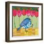 Blue Bird - Tulips-Robbin Rawlings-Framed Art Print