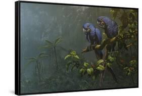 Blue Birds-Michael Jackson-Framed Stretched Canvas