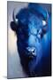 Blue Bison-Vivienne Dupont-Mounted Art Print