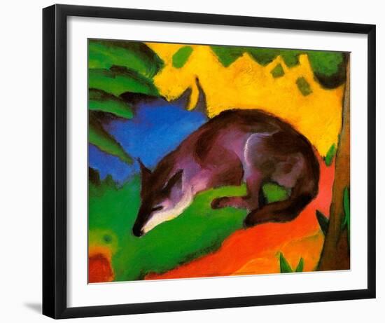 Blue-Black Fox, 1911-Franz Marc-Framed Art Print