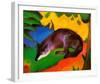 Blue-Black Fox, 1911-Franz Marc-Framed Art Print