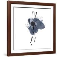 Blue & Black Splash II-Irena Orlov-Framed Art Print