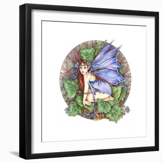 Blue Blossom-Linda Ravenscroft-Framed Giclee Print