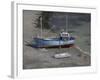 Blue Boat, Lulworth Cove, September-Tom Hughes-Framed Giclee Print