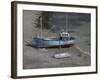 Blue Boat, Lulworth Cove, September-Tom Hughes-Framed Giclee Print