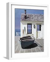 Blue Boat on Deck-Zhen-Huan Lu-Framed Premium Photographic Print