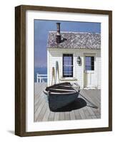 Blue Boat on Deck-Zhen-Huan Lu-Framed Photographic Print