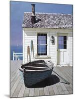 Blue Boat on Deck-Zhen-Huan Lu-Mounted Photographic Print