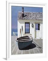 Blue Boat on Deck-Zhen-Huan Lu-Framed Photographic Print