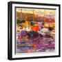 Blue Boat, St Tropez-Peter Graham-Framed Giclee Print