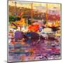 Blue Boat, St Tropez-Peter Graham-Mounted Giclee Print