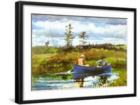 Blue Boat-Winslow Homer-Framed Art Print