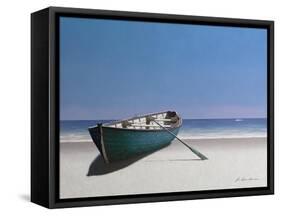 Blue Boat-Zhen-Huan Lu-Framed Stretched Canvas