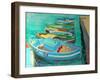 Blue Boats, 2003-William Ireland-Framed Giclee Print