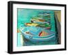 Blue Boats, 2003-William Ireland-Framed Giclee Print