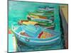 Blue Boats, 2003-William Ireland-Mounted Giclee Print