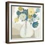 Blue Bohemian Bouquet I-June Erica Vess-Framed Art Print