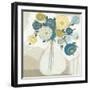 Blue Bohemian Bouquet I-June Erica Vess-Framed Art Print