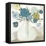 Blue Bohemian Bouquet II-June Erica Vess-Framed Stretched Canvas