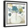 Blue Bohemian Bouquet II-June Erica Vess-Framed Art Print