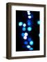 Blue Bokeh I-Erin Berzel-Framed Photographic Print