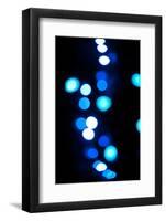 Blue Bokeh I-Erin Berzel-Framed Photographic Print