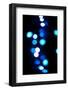 Blue Bokeh I-Erin Berzel-Framed Photographic Print