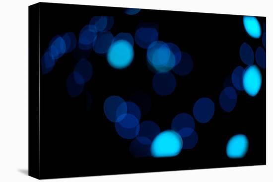 Blue Bokeh II-Erin Berzel-Stretched Canvas