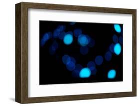 Blue Bokeh II-Erin Berzel-Framed Photographic Print