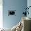 Blue Bokeh III-Erin Berzel-Framed Photographic Print displayed on a wall