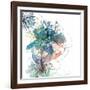 Blue Botanica-Jan Weiss-Framed Art Print