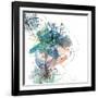 Blue Botanica-Jan Weiss-Framed Art Print