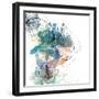 Blue Botanica-Jan Weiss-Framed Art Print