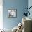Blue Botanical Arrangement II-Kelly Donovan-Framed Stretched Canvas displayed on a wall