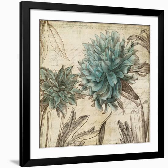 Blue Botanical I-Anna Polanski-Framed Premium Giclee Print