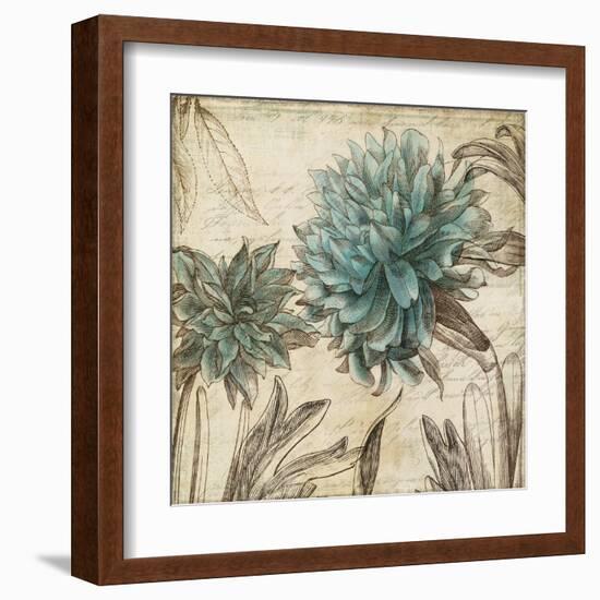 Blue Botanical I-Anna Polanski-Framed Art Print