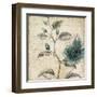 Blue Botanical II-Anna Polanski-Framed Art Print