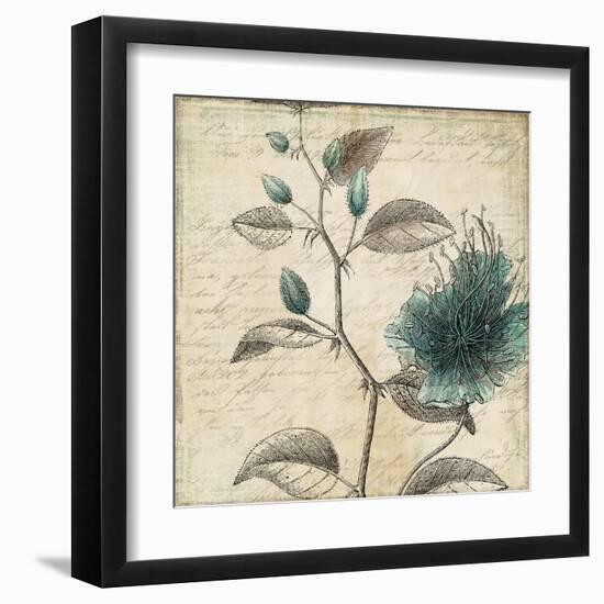 Blue Botanical II-Anna Polanski-Framed Art Print