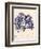 Blue Botanical Study I-Kimberly Poloson-Framed Art Print