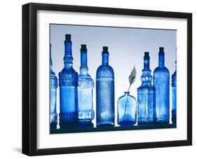 Blue Bottles-Luzia Ellert-Framed Photographic Print