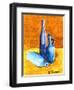 Blue Bottles-Cindy Thornton-Framed Art Print