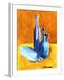 Blue Bottles-Cindy Thornton-Framed Art Print