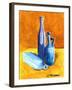 Blue Bottles-Cindy Thornton-Framed Art Print