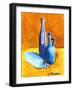 Blue Bottles-Cindy Thornton-Framed Art Print