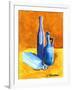 Blue Bottles-Cindy Thornton-Framed Art Print