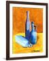 Blue Bottles-Cindy Thornton-Framed Art Print