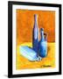 Blue Bottles-Cindy Thornton-Framed Art Print