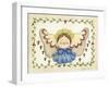 Blue Bow Angel-Debbie McMaster-Framed Giclee Print