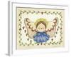 Blue Bow Angel-Debbie McMaster-Framed Giclee Print